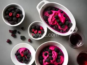 Blackberry with Red Wine Sorbet