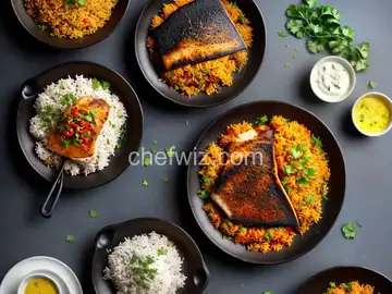 Blackened Catfish and Spicy Rice