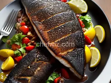 Blackened Sea Bass