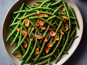 Blistered Green Beans With Fried Shallots