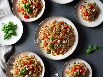 Blistered-Tomato Pasta Salad With Basil