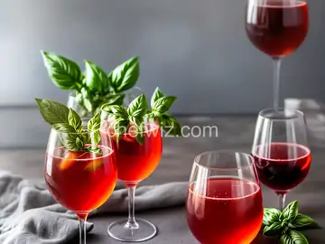 Blood Orange & Basil Wine Spritzer