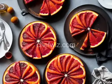Blood Orange Olive Oil Upside Down Cake