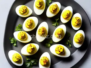 Bloody Mary Deviled Eggs