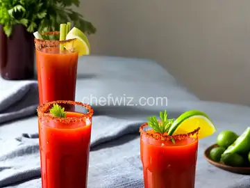 Bloody Mary with Homemade Vegetable Juice