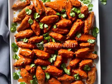 Blue Cheese Buffalo Pork "Wings"