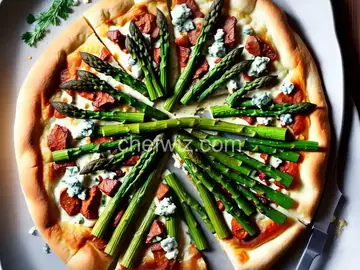 Blue Cheese and Asparagus Pizza