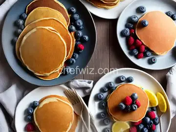 Blue Cornmeal Pancakes