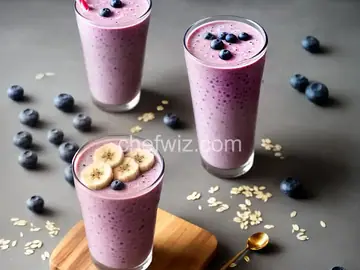Blueberry Banana Oatmeal Smoothie