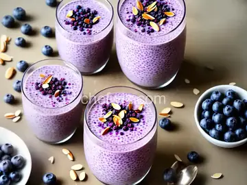 Blueberry Chia Pudding with Almond Milk