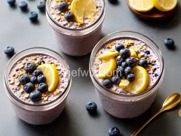 Blueberry-Cinnamon Overnight Oats with Greek Yogurt