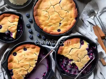 Blueberry Cornbread Cobbler
