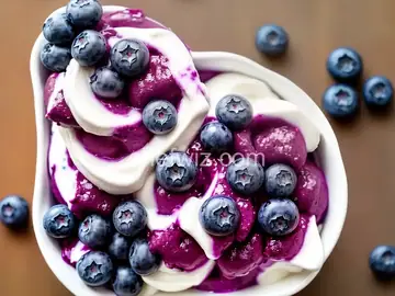 Blueberry Frozen Yogurt