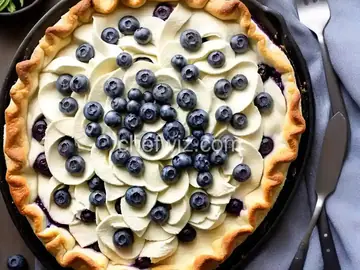 Blueberry Goat Cheese Pie