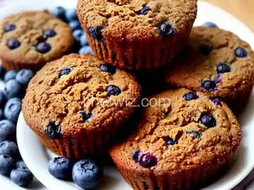Blueberry Honey Bran Muffins