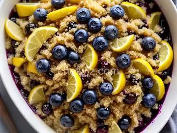 Blueberry Lemon Breakfast Quinoa