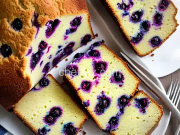 Blueberry Lemon Pound Cake Recipe