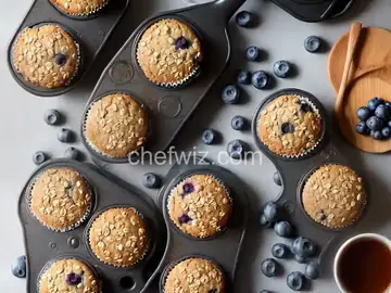 Blueberry Nut Oat Bran Muffins