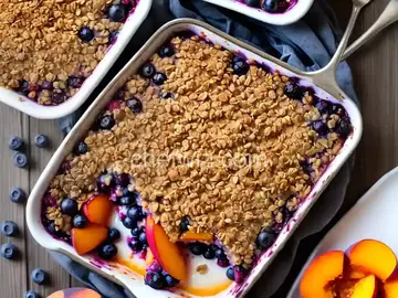 Blueberry Peach Crisp