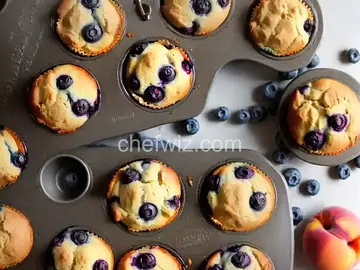 Blueberry Peach Muffins