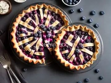 Blueberry Pie with Frozen Berries