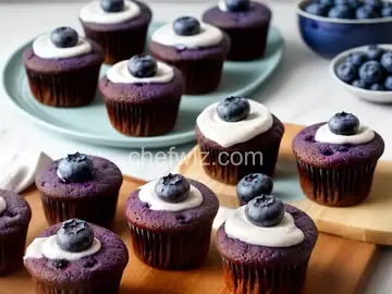Blueberry Upside-Down Mini Cakes