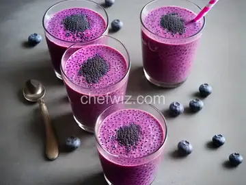 Blueberry and Chia Seed Smoothie