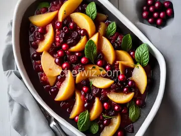 Blushing Cranberry Pears