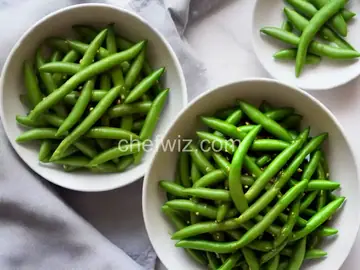 Boiled Sugar Snap Peas in the Microwave