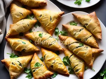 Borek (Armenian Spinach and Cheese Turnovers)