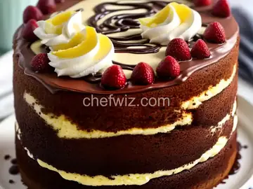 Boston Cream Poke Cake