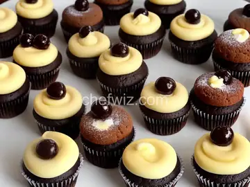 Boston Creme Mini-Cupcakes
