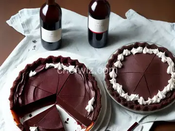Bottle of Wine Chocolate Pie