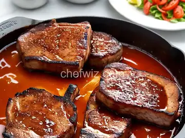 Bourbon Barbecued Pork Chops