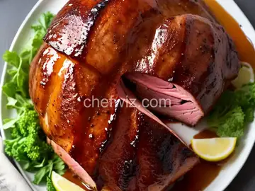 Bourbon Honey Glazed Ham
