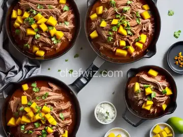 Bourbon Mango Pulled Pork