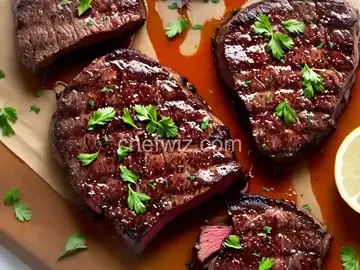 Bourbon Marinated Rib-Eye Steaks