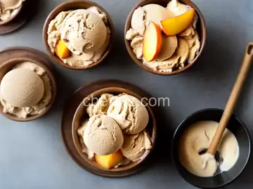 Bourbon Peach Brown Sugar Ice Cream Recipe