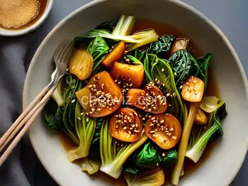 Braised Baby Bok Choy With Garlic, Ginger, and Soy Recipe