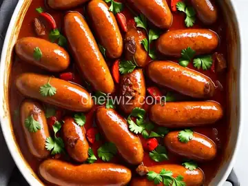 Braised Chicken Sausages