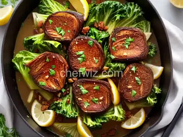 Braised Escarole with Garlic and Lemon