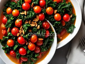 Braised Kale and Tomatoes
