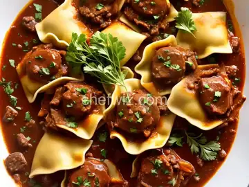 Braised Lamb Shank Ravioli