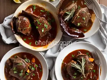 Braised Lamb Shanks with Rosemary
