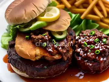 Braised Oxtail Burger