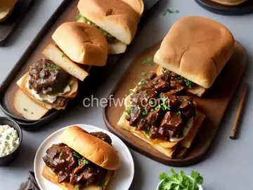 Braised Oxtail and Gruyère Sandwiches Recipe