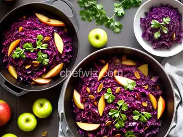 Braised Red Cabbage with Apples and Raisins Recipe