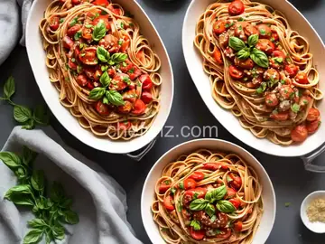 Brasciole with Fettuccini and Tomato Sauce