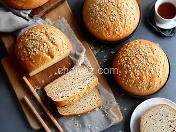 Bread Machine Honey-Oat-Wheat Bread