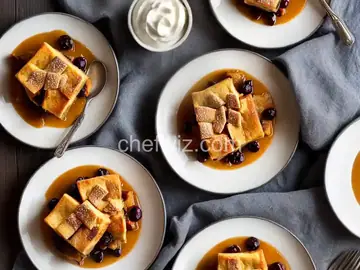 Bread Pudding with Southern Bourbon Sauce